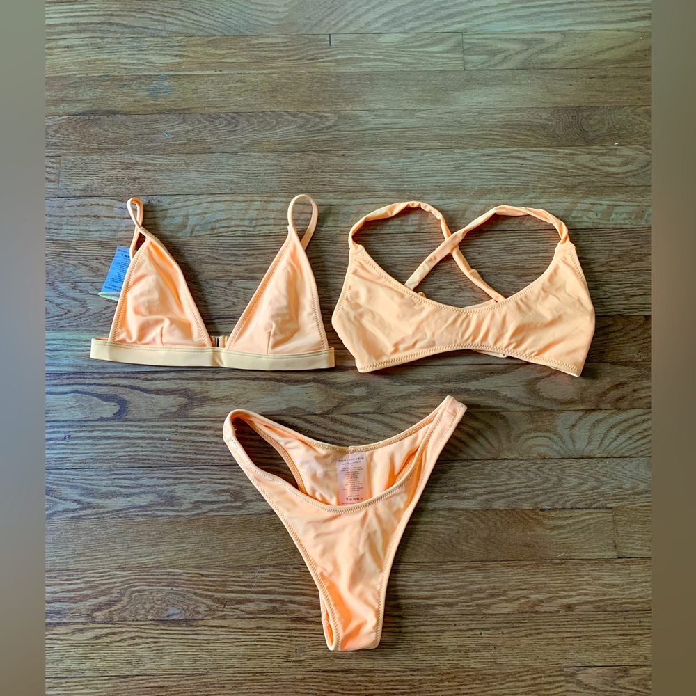 White fox bikini set